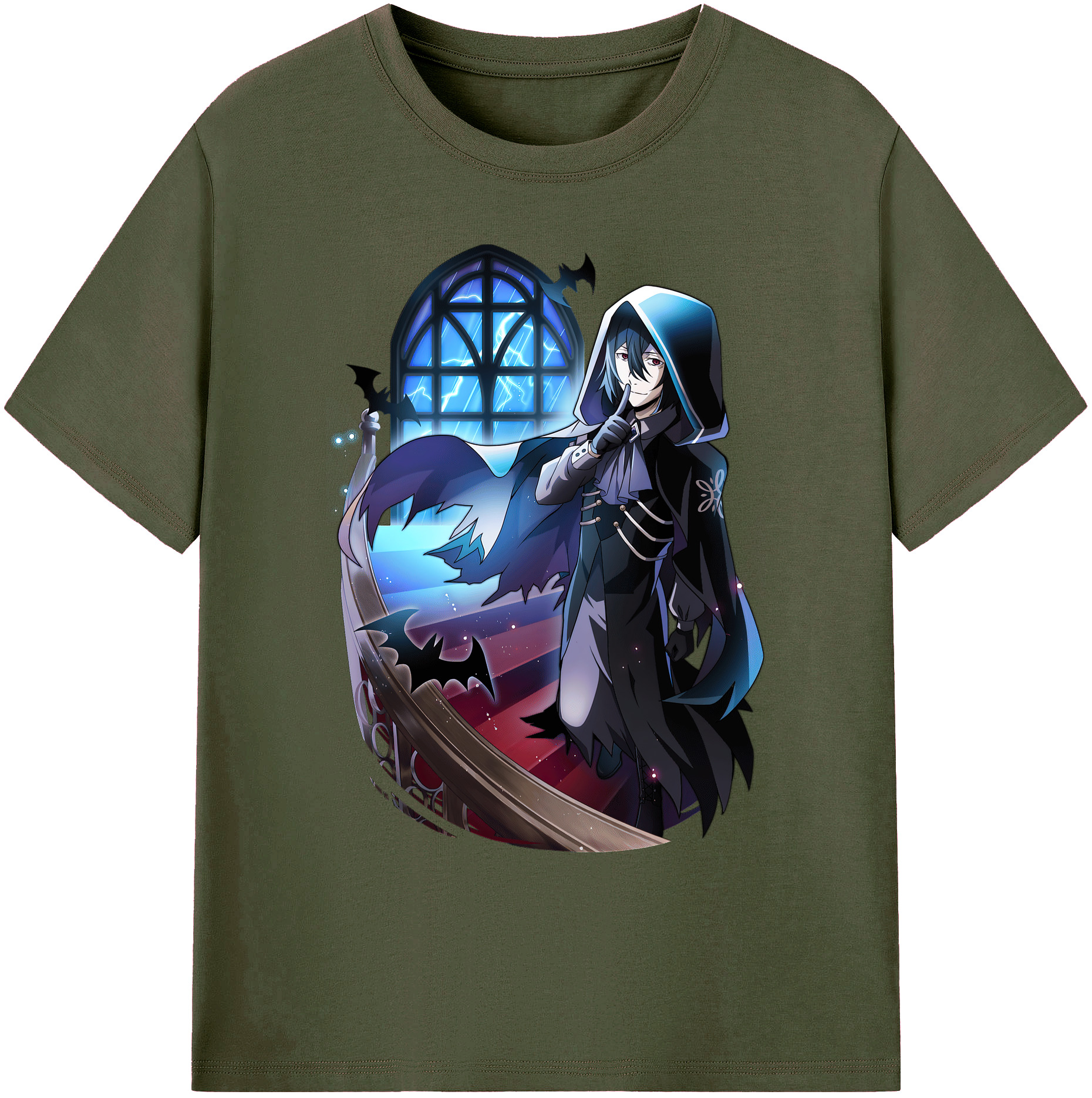 （画像用） 文豪ストレイドッグス Bungo Stray Dogs 綿100％ メンズ半袖Tシャツ｜肌触りやわらか＆通気性